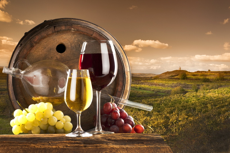 food, cloud - sky, red, winemaking, two, wine bottle, wineglass, clouds, container, fruit, grapes, refreshment, white, healthy eating, food and drink, nature