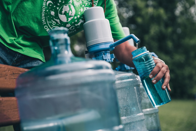 day, filling, 2K, transparent, food and drink, aqua, pressure, cap, hydration, water bottle, plant, refreshment, large, jar, drink, bottle, focus on foreground