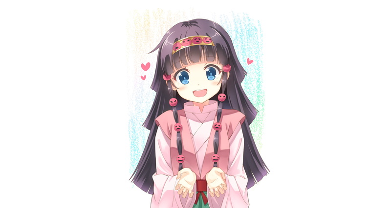 Alluka Zoldyck, Hunter x Hunter, Blue Eyes, Anime, Girl, 1080P, Purple Hair, Smile