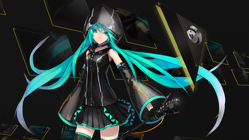 Vocaloid, zettai ryouiki, 1080P, Hatsune Miku