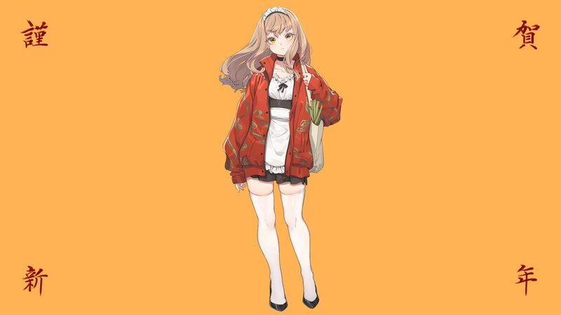 miniskirt, 1080P, heels, anime, white stockings, simple background, zettai ryouiki, thighs, anime girls, thigh-highs, stockings