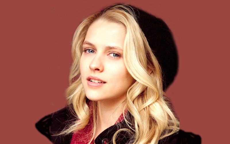 hair, long hair, portrait, young adult, beauty, young women, hairstyle, teresa palmer, studio shot, red, smiling, headshot, blond hair, beautiful woman