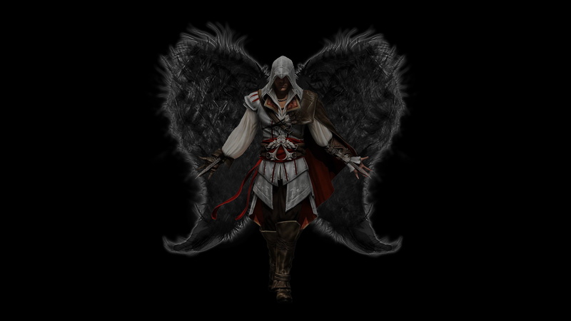fear, evil, dark, horror, spooky, indoors, animal body part, Assassins Creed, black background, 4K, studio shot, mask - disguise, mask, halloween, video games