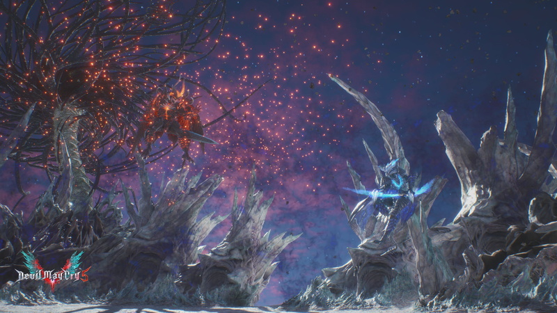 Dante (Devil May Cry), Vergil, Devil May Cry 5, screen shot, 2K