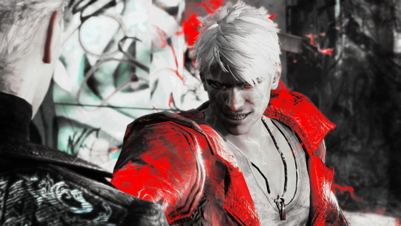 outdoors, leisure activity, adult, men, Vergil (Devil May Cry), DmC: Devil May Cry, 1080P, day, Devil May Cry, focus on foreground, portrait, waist up