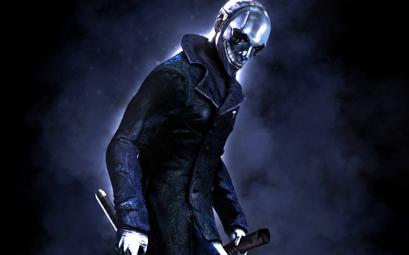 720P, adult, sculpture, illuminated, outdoors, headwear, Vergil, statue, Dmc, helmet, representation, sports helmet, Devil may cry, people, waist up, creativity