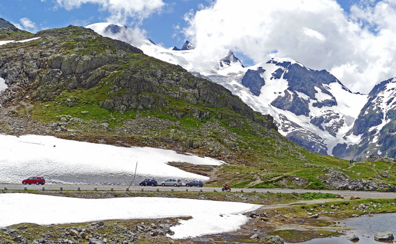 snowcapped mountain, non-urban scene, cloud - sky, clouds, stein glacier, nature, outdoors, environment, snow, scenics - nature, mountain peak, susten pass