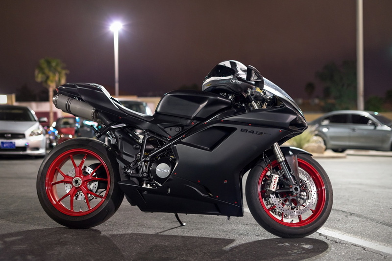 black, sports, bike, Ducati, 1080P, motorcycle, 848, superbike, gray