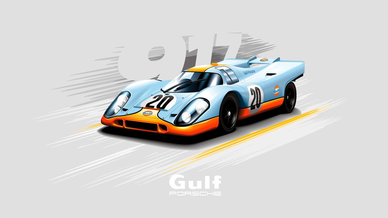 vector, porsche, 720P, 917