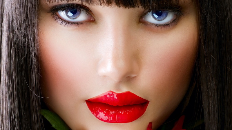 beauty, red, human lips, headshot, looking at camera, eyelash, one person, glamour, beautiful people, fashion, beautiful woman, young adult, human body part