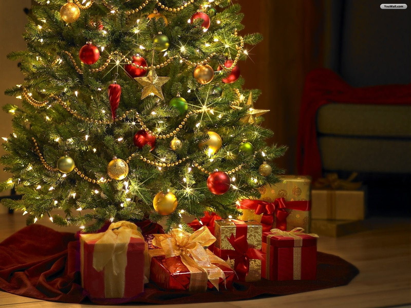 christmas lights, Christmas ornaments, Christmas, holiday, Christmas Tree, 720P