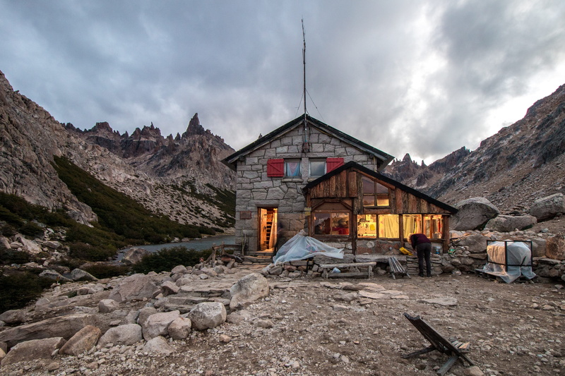 nature, cloud - sky, holiday, trekking, mountain range, hut, Refugio, travel destinations, day, landscape, man, Frey, southern argentina, south, house