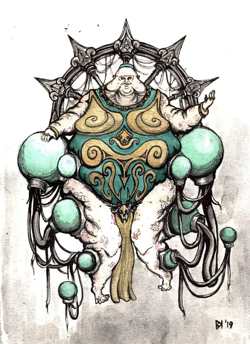 sketches, science fiction, Vladimir Harkonnen, artwork, Dune (series), 1080P