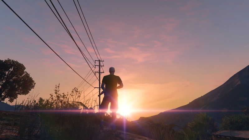 PC gaming, lifestyles, one person, Grand Theft Auto V, leisure activity, men, real people, electricity, tranquility, scenics - nature, beauty in nature