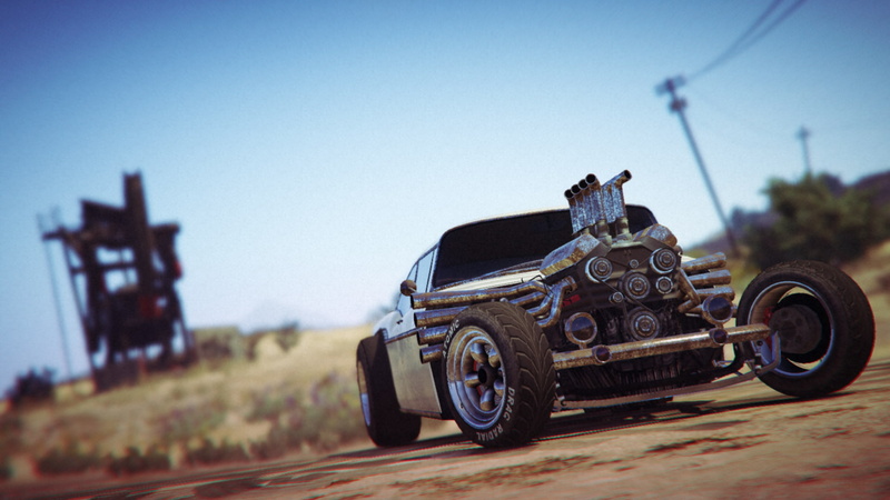 vehicle, Grand Theft Auto V, Rockstar Games, 1080P, desert, Rat Rod, Grand Theft Auto Online