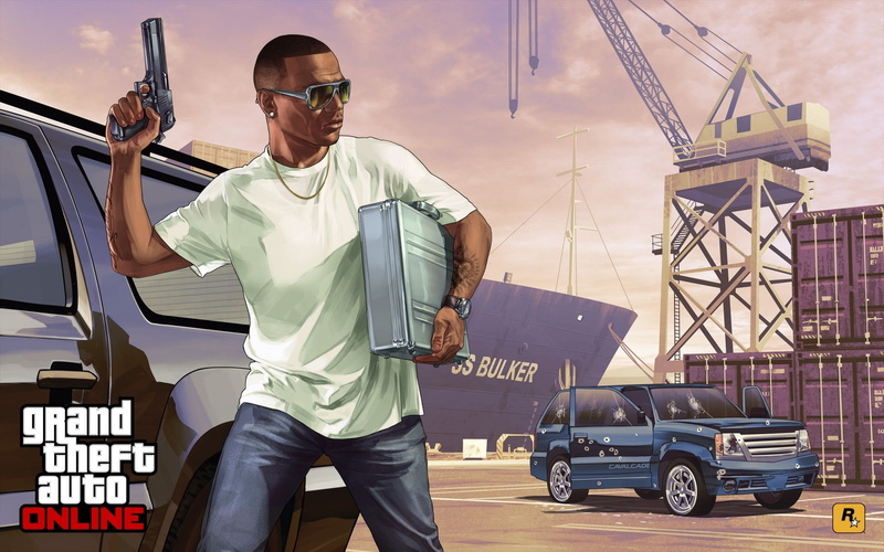 motor vehicle, Gta online, three quarter length, outdoors, men, transportation, one person, jeans, standing, Heist, uniform, 720P, Grand theft auto v