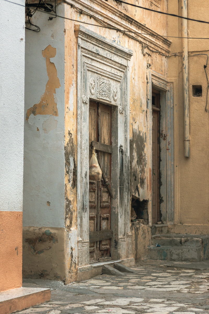 built structure, 4K, old, outdoors, history, ancient civilization, run-down, day, door, ruined, the past, weathered, mahdia, building, architecture, tunisia