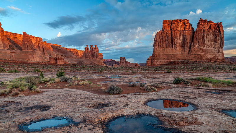 1080P, red, usa, rock, desert, hd, national, area, park, arches, courthouse, towers, utah
