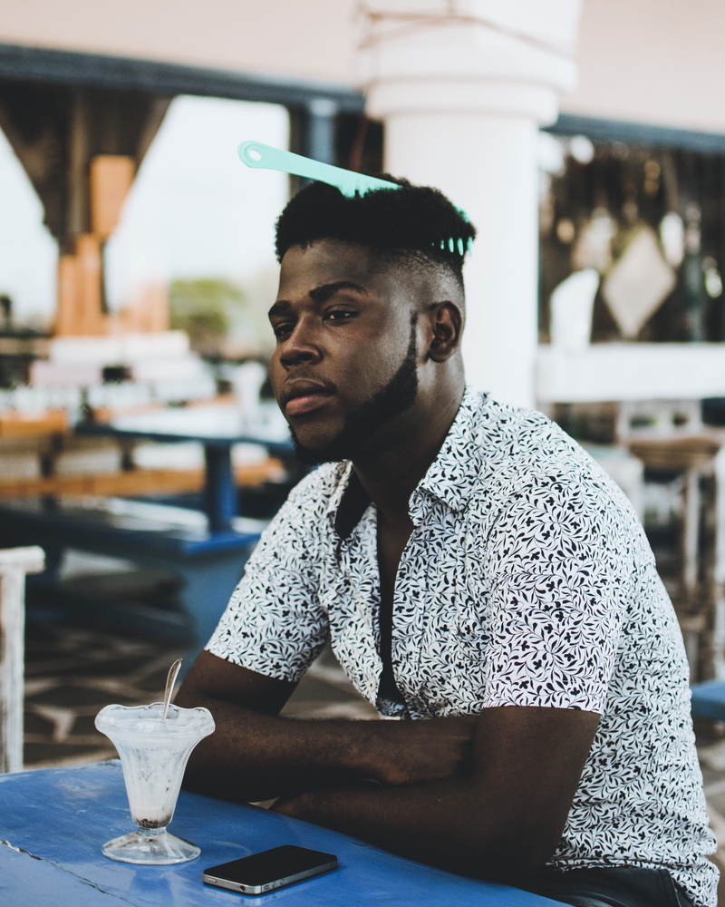 button, portrait, ice cream, collared, food and drink, comb, young men, front view, ice, business, young adult, 2K, lifestyles, cream, restaurant, real people