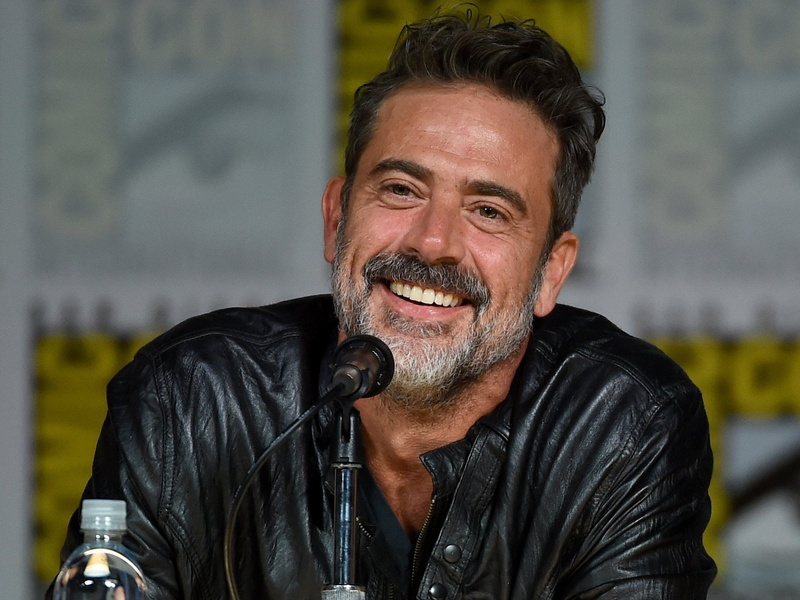 smiling, leather jacket, actor, one Person, mature Men, jeffrey dean morgan, caucasian Ethnicity, beard, leather, looking At Camera, black, real People