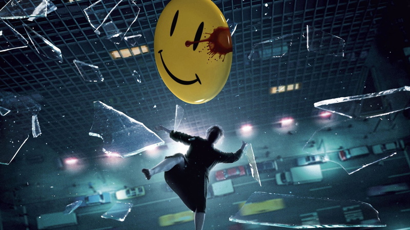 1080P, movies, Broken Glass, Watchmen, smiley, Jeffrey Dean Morgan, The Comedian, Edward Blake, Falling