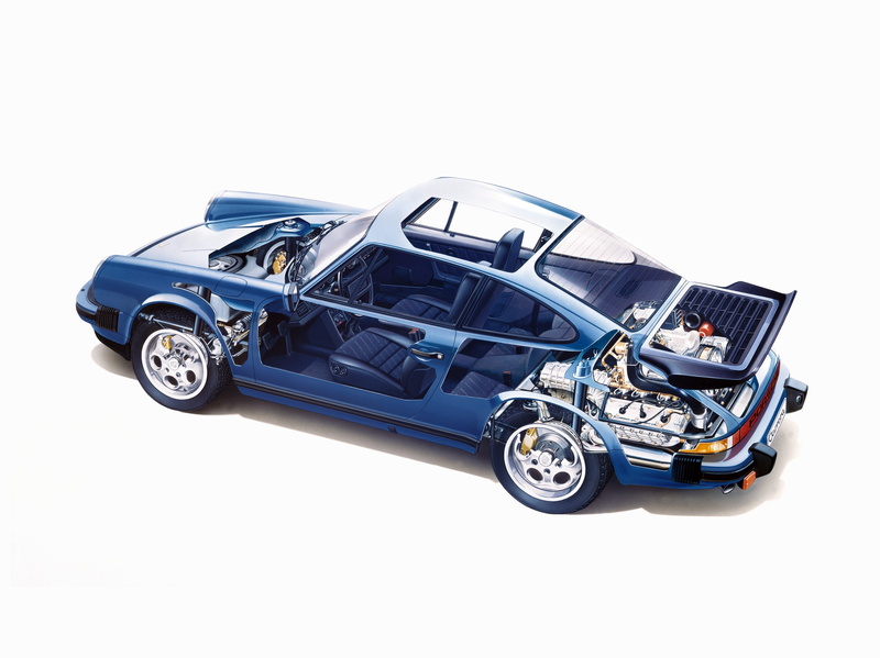 cutaway, mkii, carrera, porsche, 1080P, g-series, 911