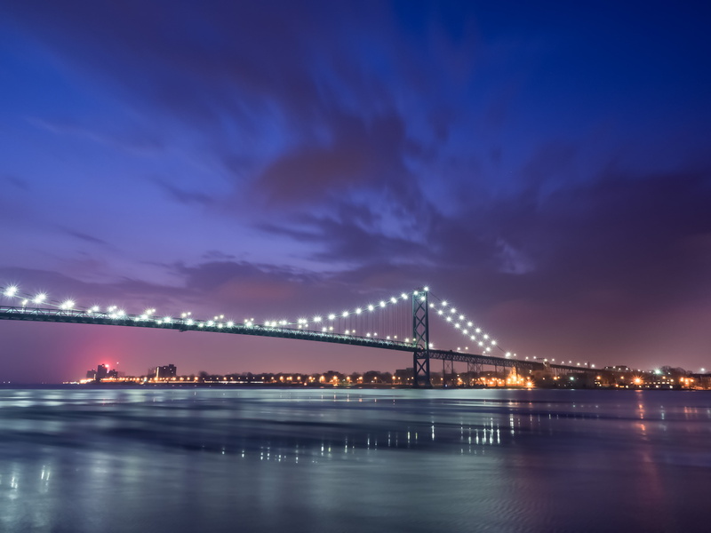 nighttime, mike, ambassador bridge, riverview park, detroit river, 2K, detroit, bridge, brooklyn, Brooklyn Bridge, olympus omd em1, sunrise, Good Morning