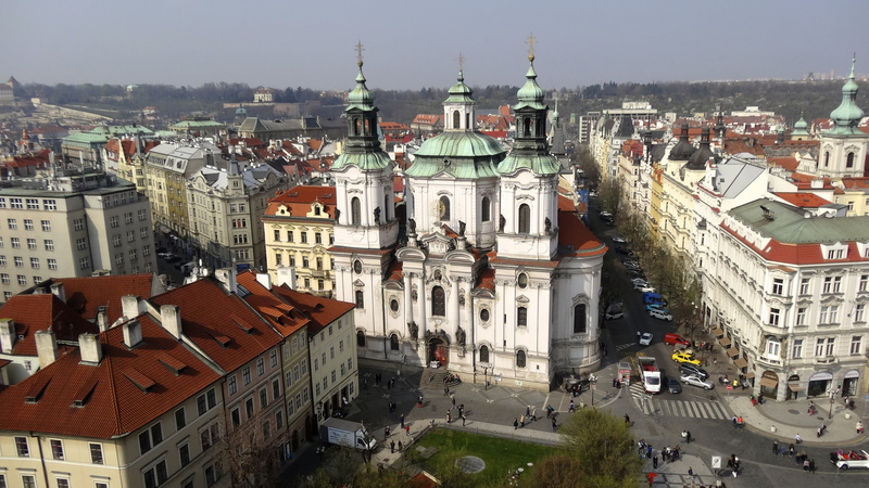 cityscape, place of worship, high angle view, town, architecture, city, hour s, religion, tower, spring, 4K, roof, clock tower, church, travel destinations