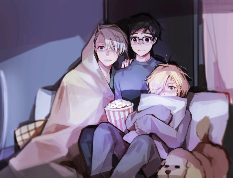 adult, people, real people, childhood, females, togetherness, indoors, girls, young women, yuri plisetsky, katsuki yuuri, healthcare and medicine, child