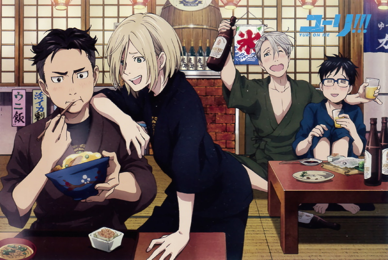Otabek Altin, Anime, Yuri Plisetsky, Viktor Nikiforov, 1080P, Yuuri Katsuki, Yuri!!! on Ice
