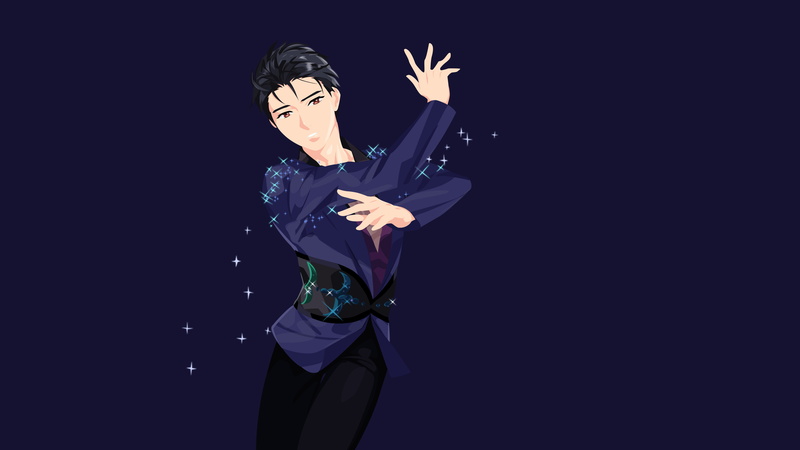 4K, Anime, Yuuri Katsuki, Yuri!!! on Ice