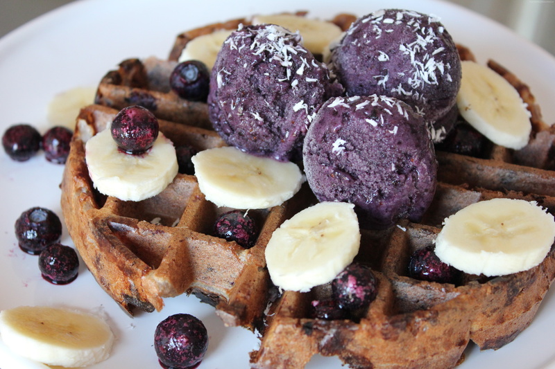 5K, blueberry, chocolate, ice cream, waffles, banana