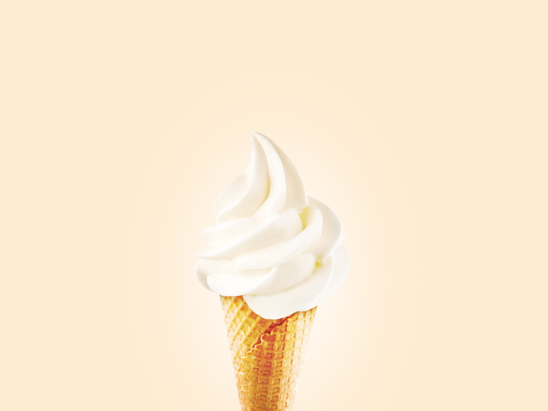 vanilla ice cream, close-up, 2K, indulgence, temptation, snack, cone, indoors, frozen, frozen food, dairy product, delicious, ice, white background, food