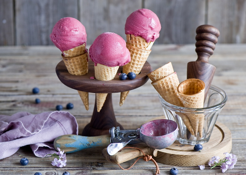 Still Life, Waffle Cone, Ice Cream, Food, 1080P