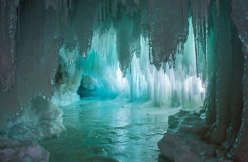 winter, tranquil scene, Icicle, idyllic, 1080P, flowing water, ice, Frost, no people, cold temperature, power in nature, environment, tranquility, cave