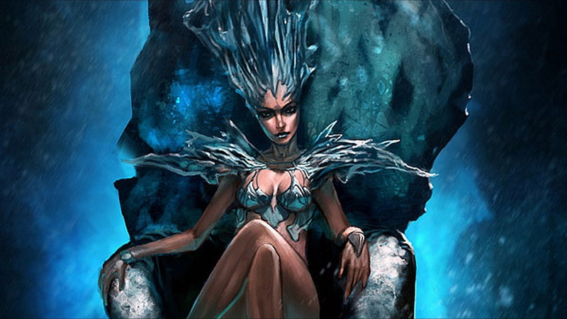 ice, digital, Women, 1080P, Fantasy, queen