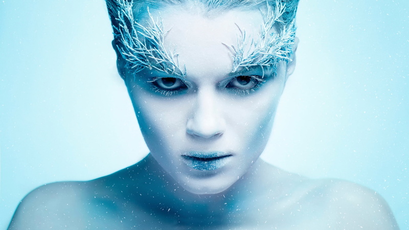 portrait, 1080P, snow, Ice Queen, frost