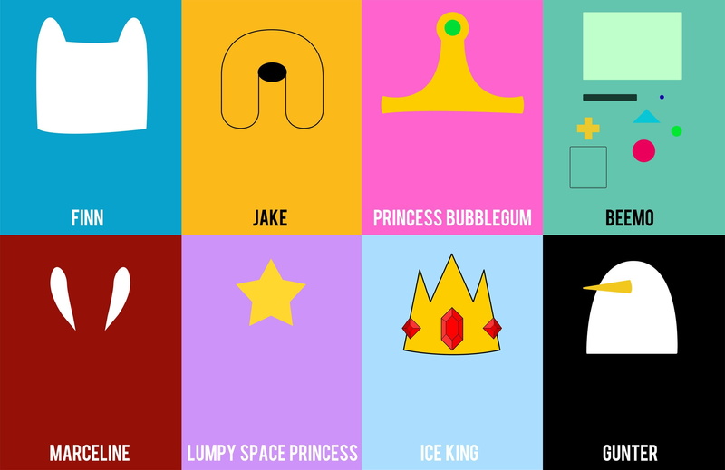 Marceline, time, pink color, digital composite, design, season, Lumpy Space Princess, Jake, paper, collage, communication, Beemo, yellow, Finn, adventure