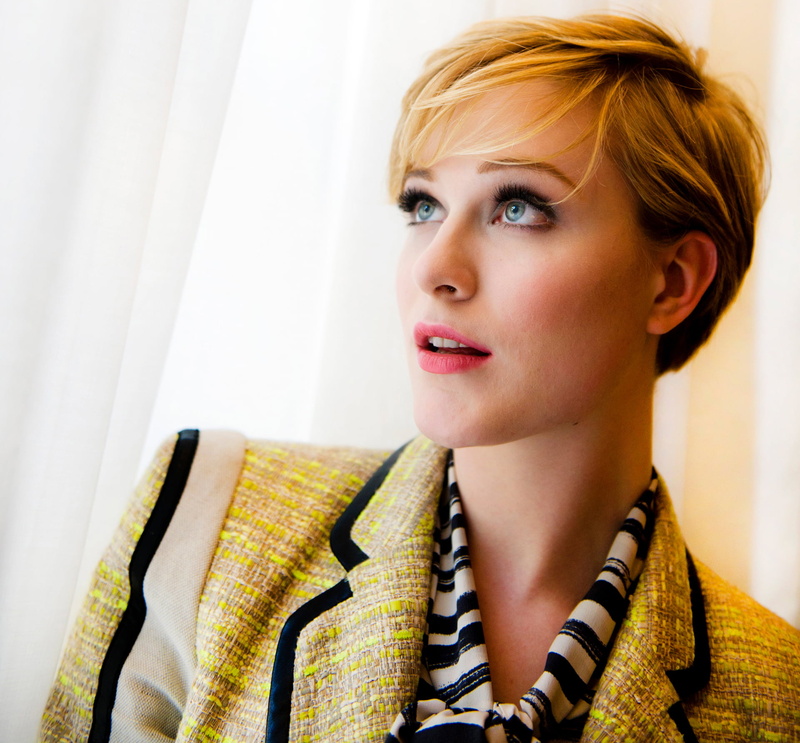 closeup, women indoors, 1080P, short hair, Evan Rachel Wood, face, blue eyes, actress, women