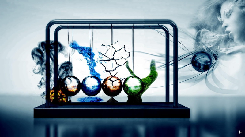 earth, fire, air, hd, elements, nature, water, 1080P
