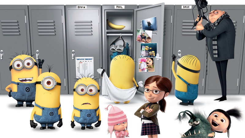 business, girls, Agnes (Despicable Me), education, Gru (Despicable Me), people, technology, Despicable Me 2, working, industry, men, robot, women, occupation