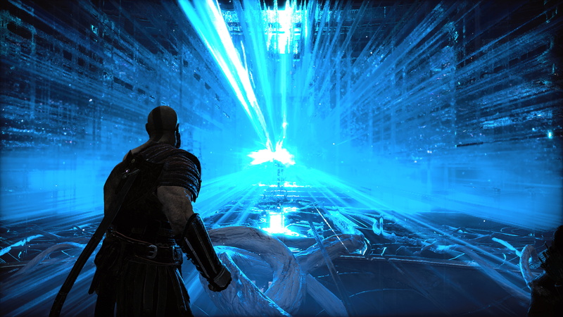 music, silhouette, technology, arts culture and entertainment, God of War, people, nightlife, blue, real people, rear view, occupation, PlayStation 4, men