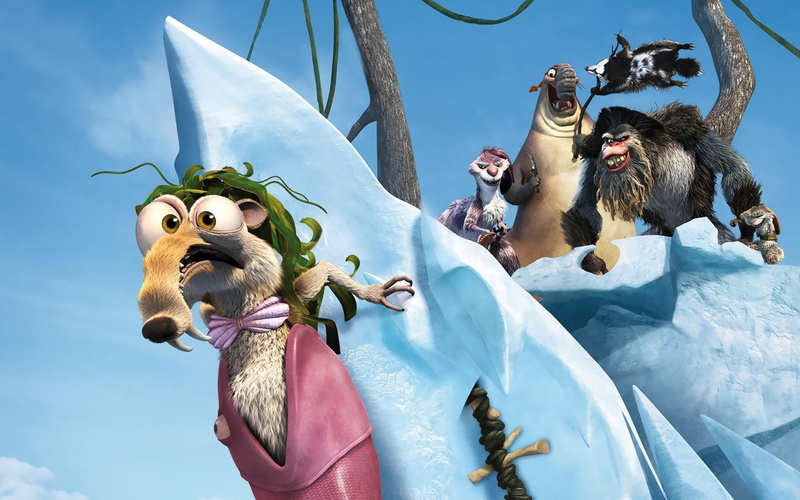 2K, funny, mermaid, scrat