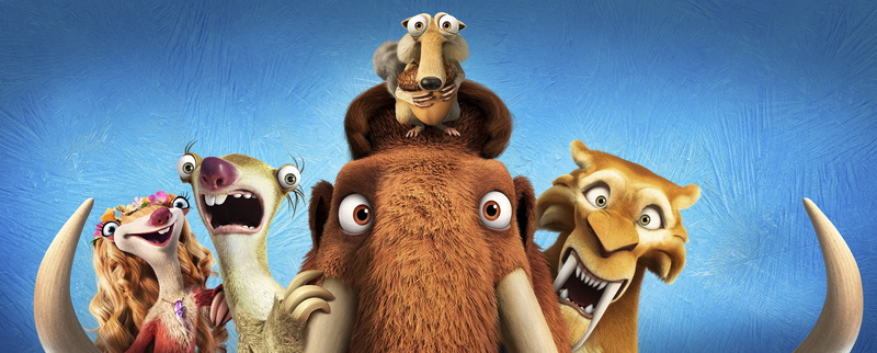 Brook, 4K, Sid, 4K, Animation, Scrat, illustration, age, Manny, Diego, Ice Age Collision Course, ice, characters