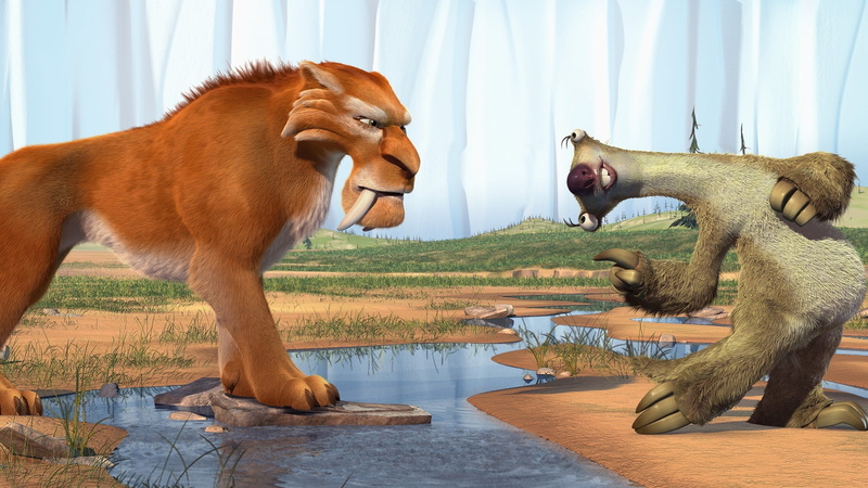 nature, domestic, grass, horse, 1080P, king, outdoors, saber-toothed tiger, pets, vertebrate, domestic animals, two animals, characters, sloth, group of animals