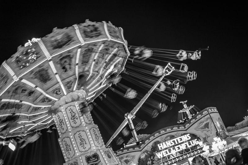 fairground, illuminated, funfair, nature, speed, ferris wheel, leisure activity, rollercoaster, architecture, sky, low angle view, 5K, ride, amusement park