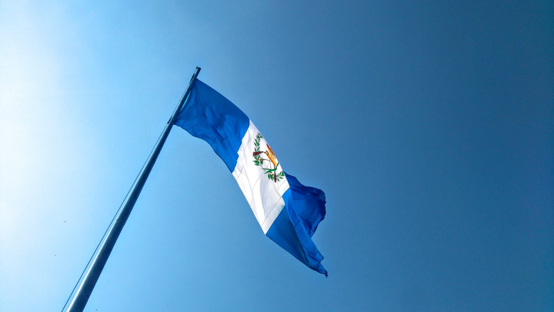 flying, sky, white, Icon, 4K, flagpole, Guatemala, symbol, Nation, sunny, motion, republic, blue, wind, pride, environment, clear sky, pole, Country, patriotic