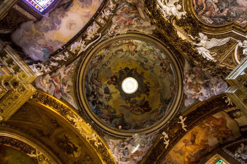 ornate, architectural column, low angle view, europe, place of worship, history, Maria, building, spirituality, indoors, 5K, vittoria, art, belief, cathedral