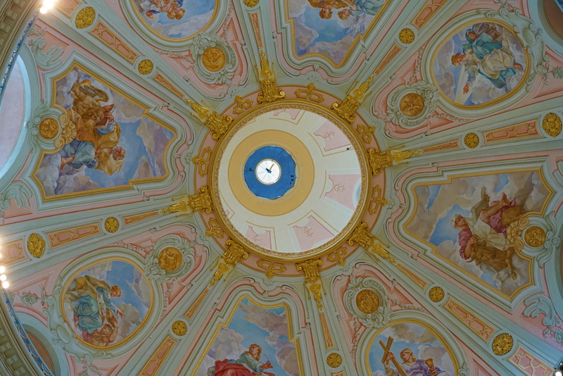 spirituality, built structure, low, geometric shape, fresco, pattern, angle, building, tower, indoors, belief, cathedral, church, floral pattern, window