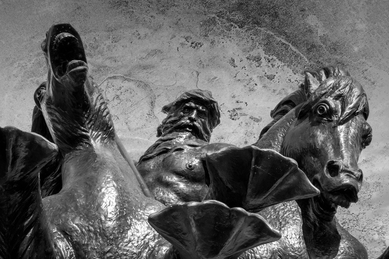 no people, mammal, animal themes, vertebrate, statue, hippocampus, day, ancient, Mythology, ocean, close-up, mythological, hippocamp, 5K, group of animals